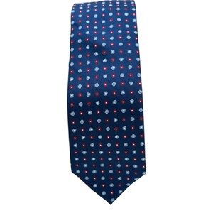 Roundtree & Yorke Blue All‎ Silk Handmade Extra Long Tie